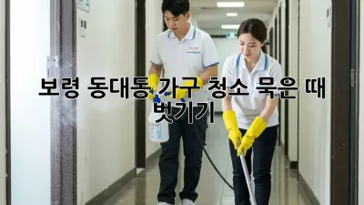 보령 동대동 가구 청소🧹✨ 묵은 때 벗기기!